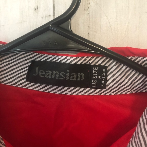 MENS “JEANSIAN” BRAND BUTTON UP LONG SLEEVE FASHION DESIGN SIZE MEDIUM - Picture 4 of 8